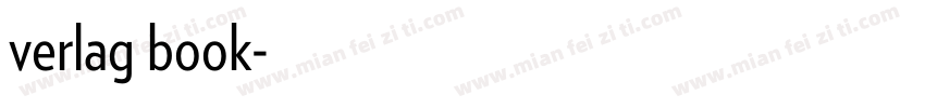 verlag book字体转换